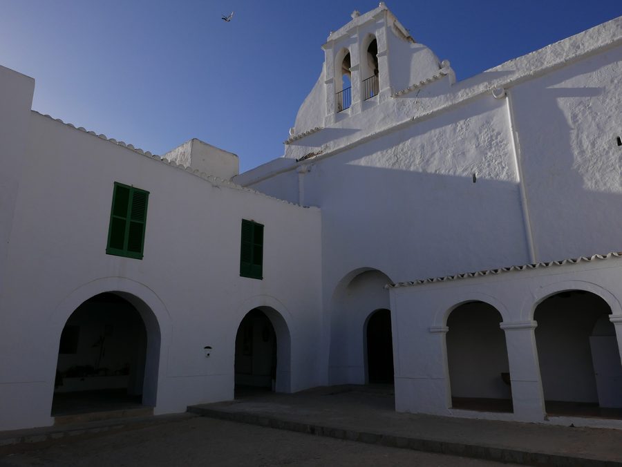 Church of Sant Antoni de Portmany in Ibiza, Spain
