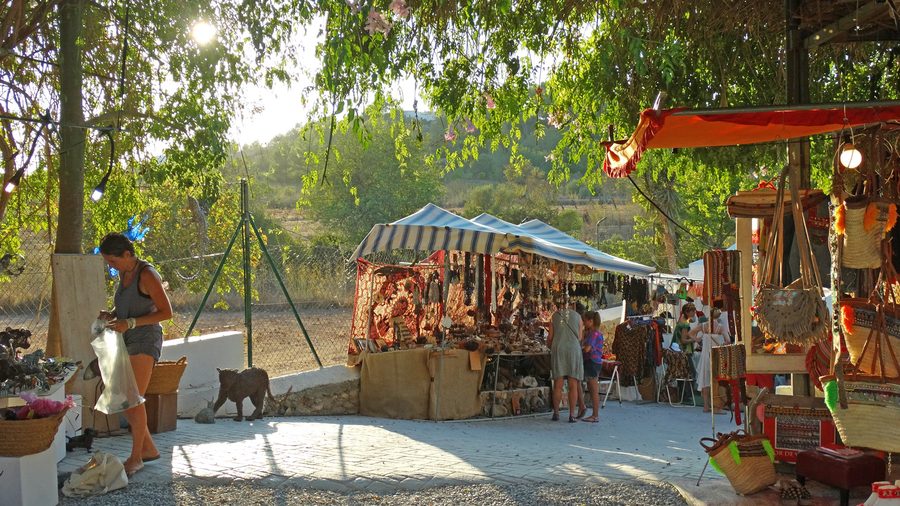 Mercadillo hippy de Las Dalias en Sant Carles, Ibiza